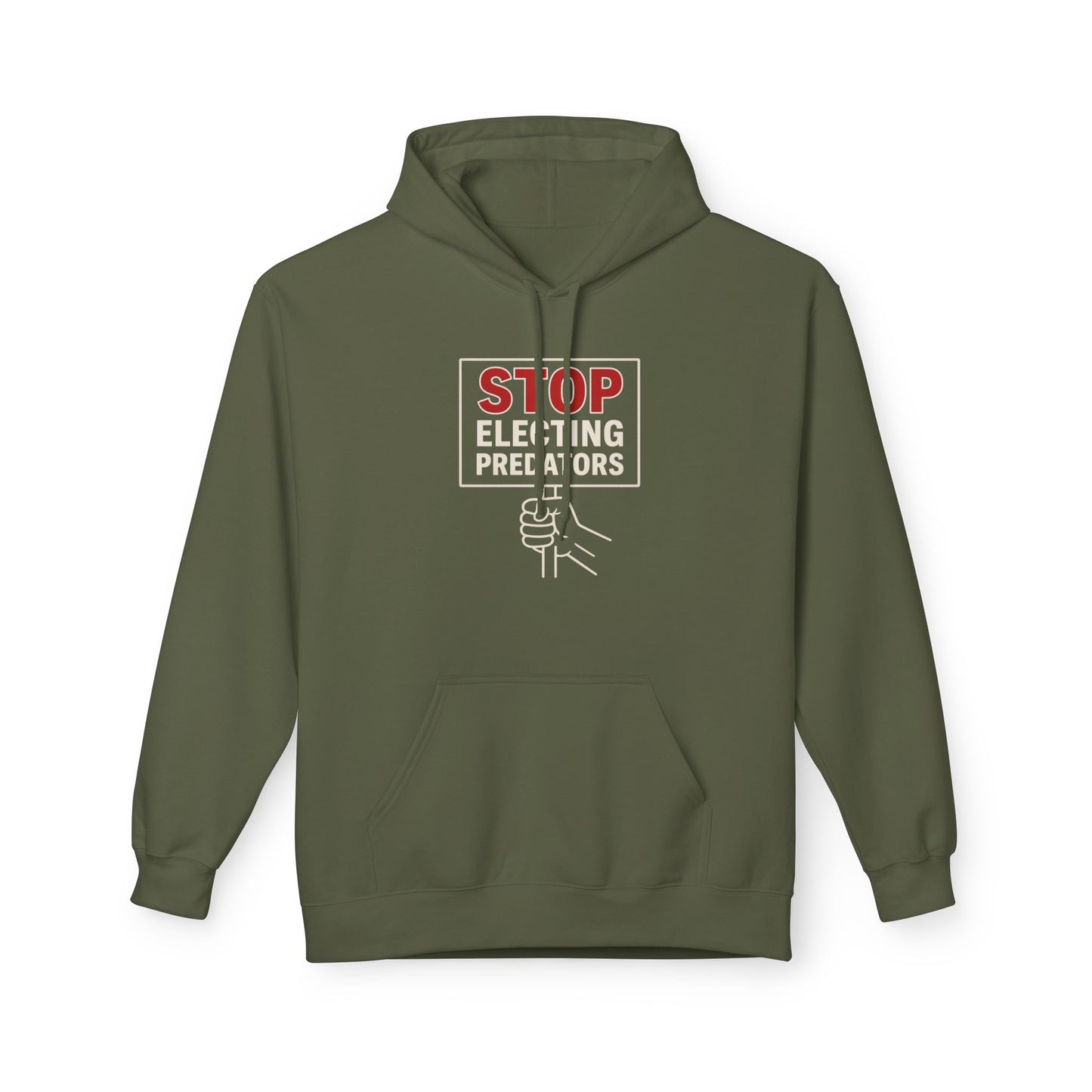 Stop Electing Predators – Unisex Protest Hoodie (Size S-5XL)