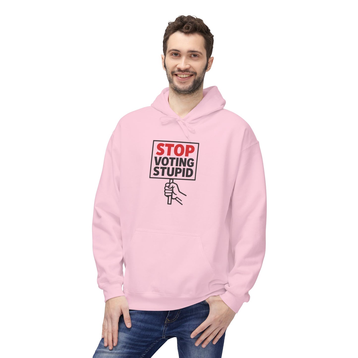 Stop Voting Stupid – Unisex Protest Hoodie (Size S-5XL)