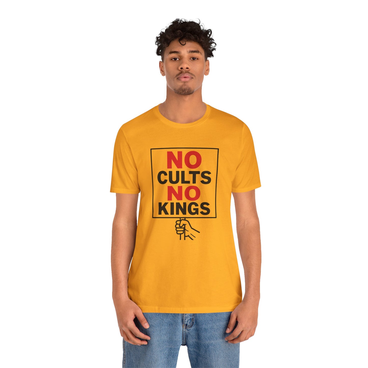 No Cults, No Kings – Unisex Protest Tee (Size XS-4XL)