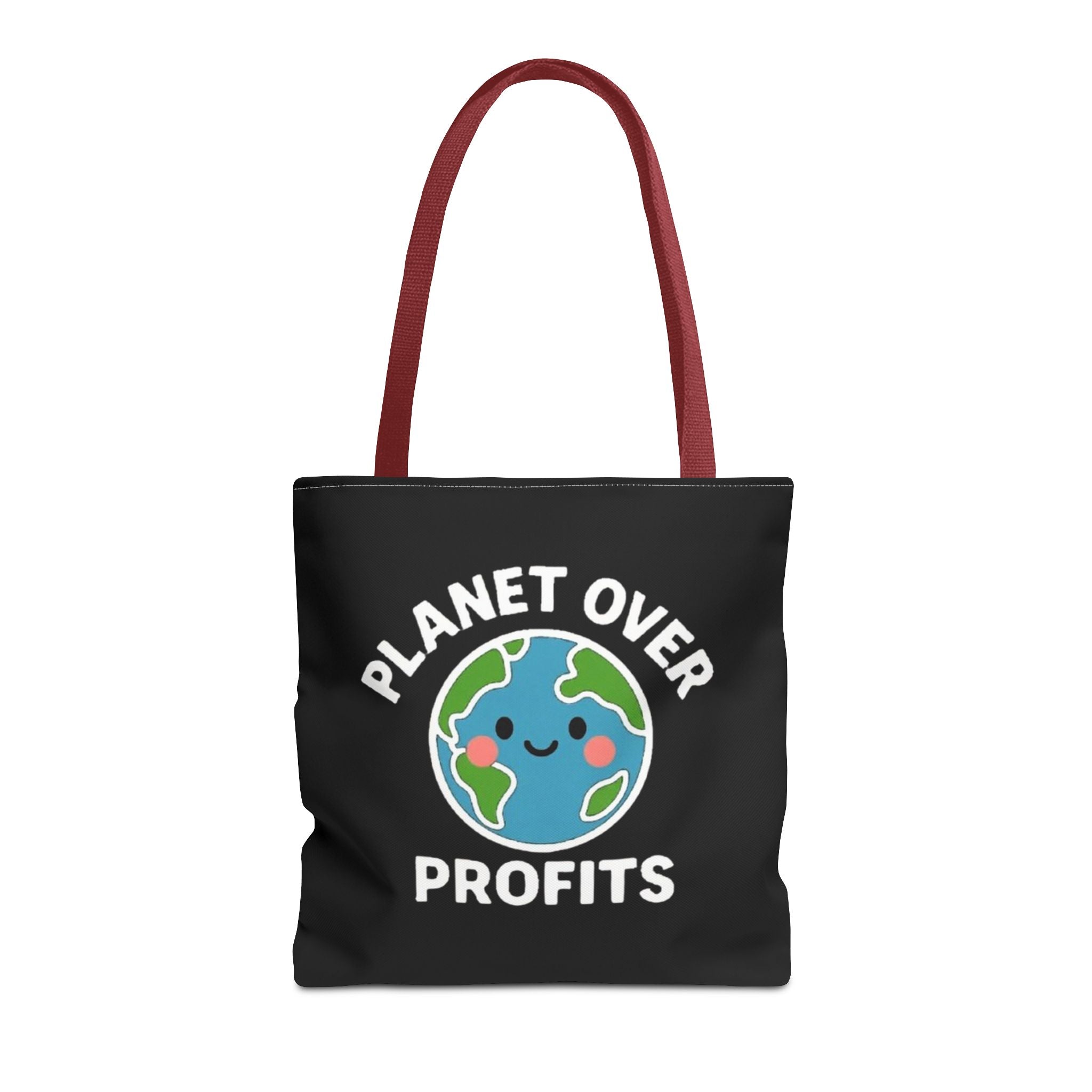 Planet Over Profits Design - Activist Tote Bag (Black) | Civic Goods
