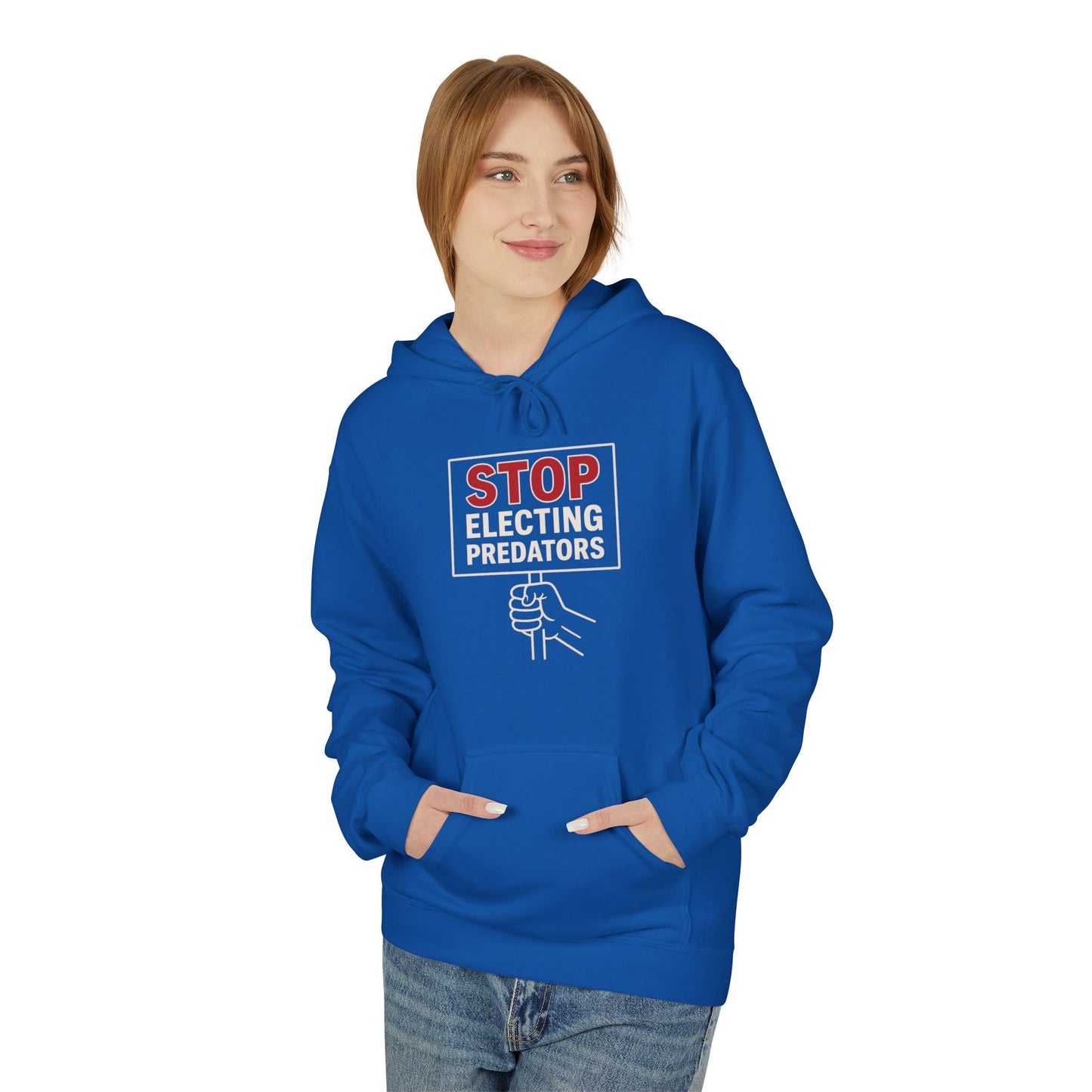 Stop Electing Predators – Unisex Protest Hoodie (Size S-5XL)
