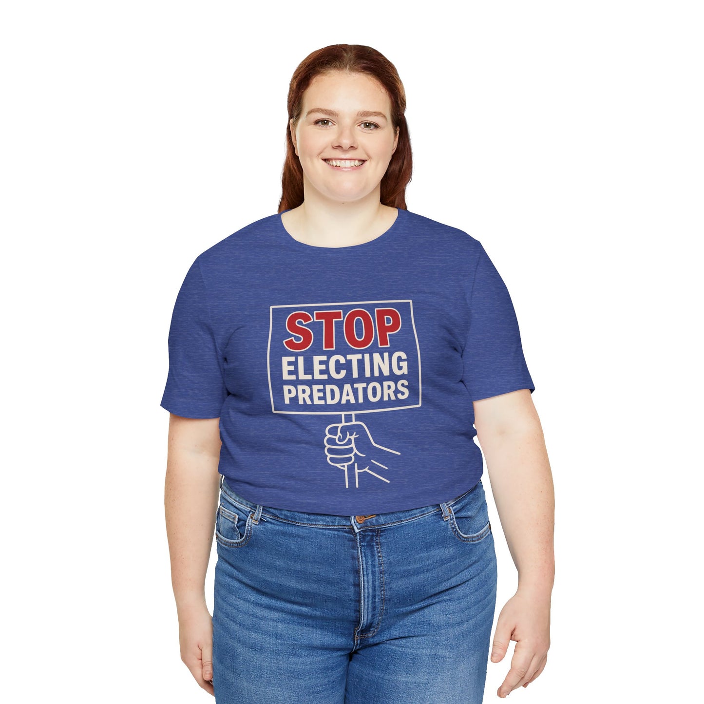 Stop Electing Predators – Unisex Protest Tee (Size XS-4XL)
