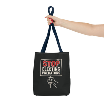 Stop Electing Predators – Activist Tote Bag - Black