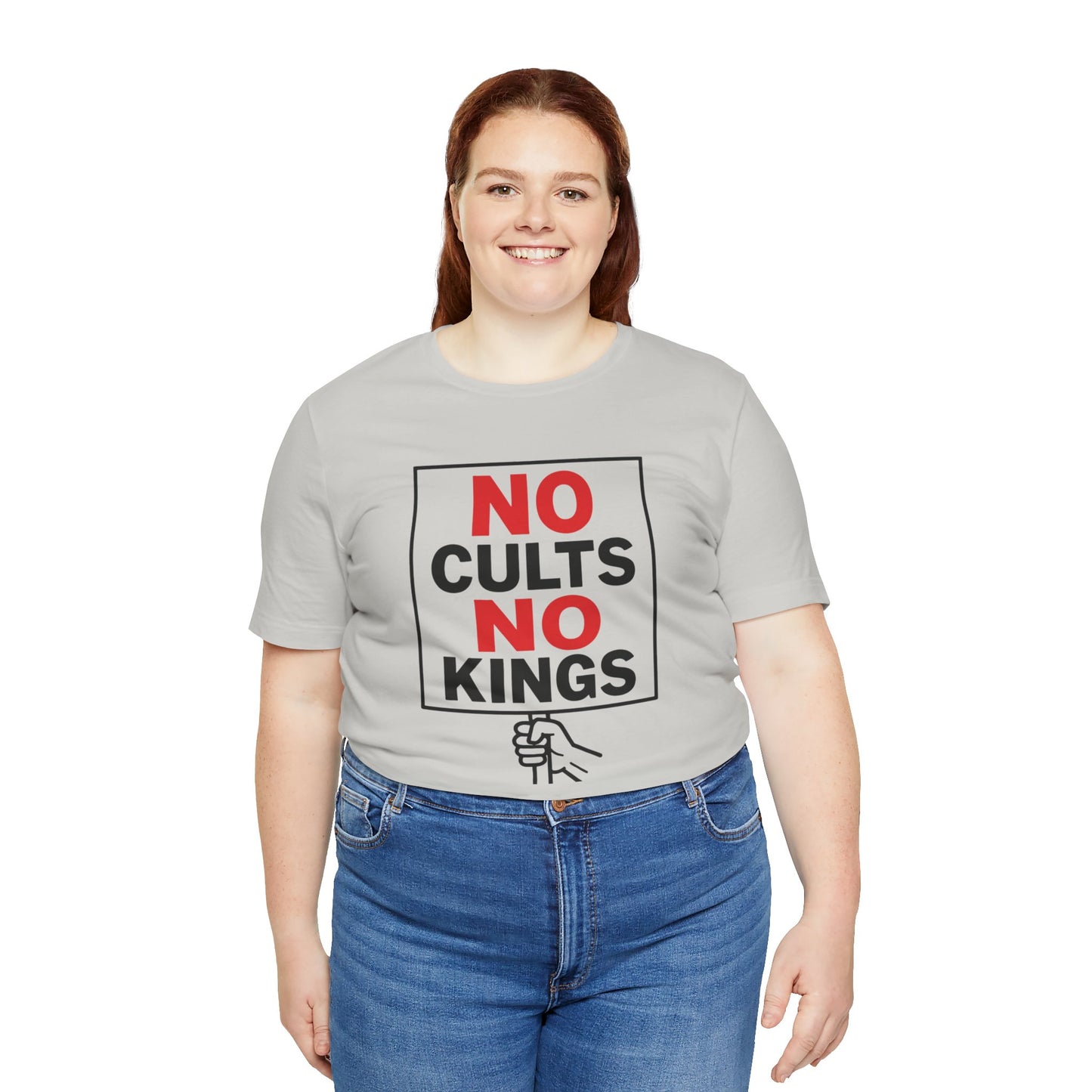 No Cults, No Kings – Unisex Protest Tee (Size XS-4XL)