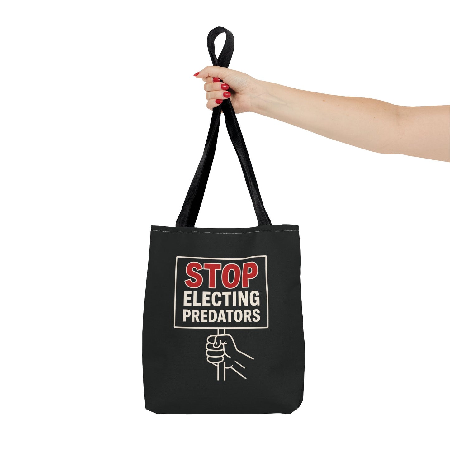 Stop Electing Predators – Activist Tote Bag - Black