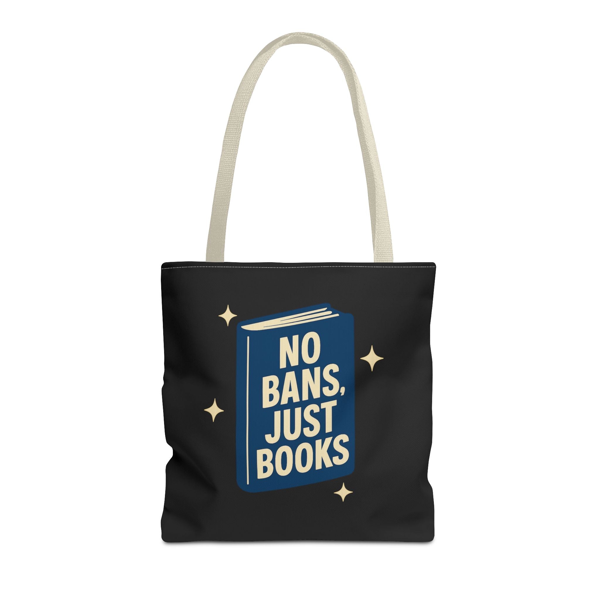 No Bans, Just Books - Activist Tote Bag (Black) | Civic Goods