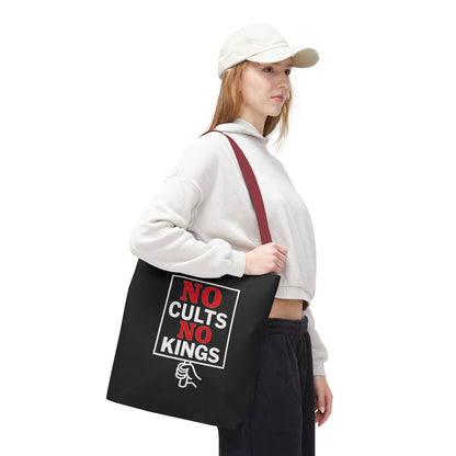 No Cults, No Kings – Activist Tote Bag - Black
