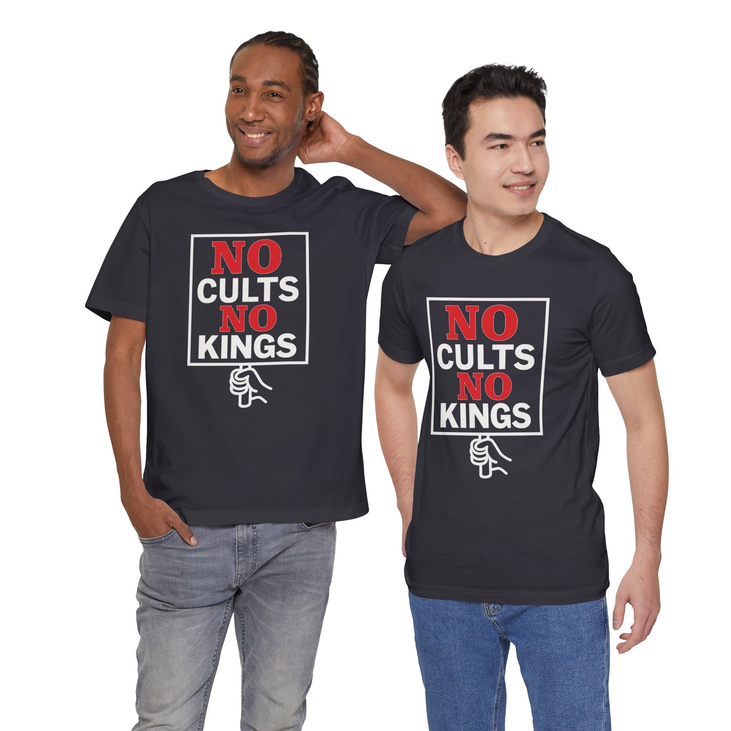 No Cults, No Kings – Unisex Protest Tee (Size XS-4XL)
