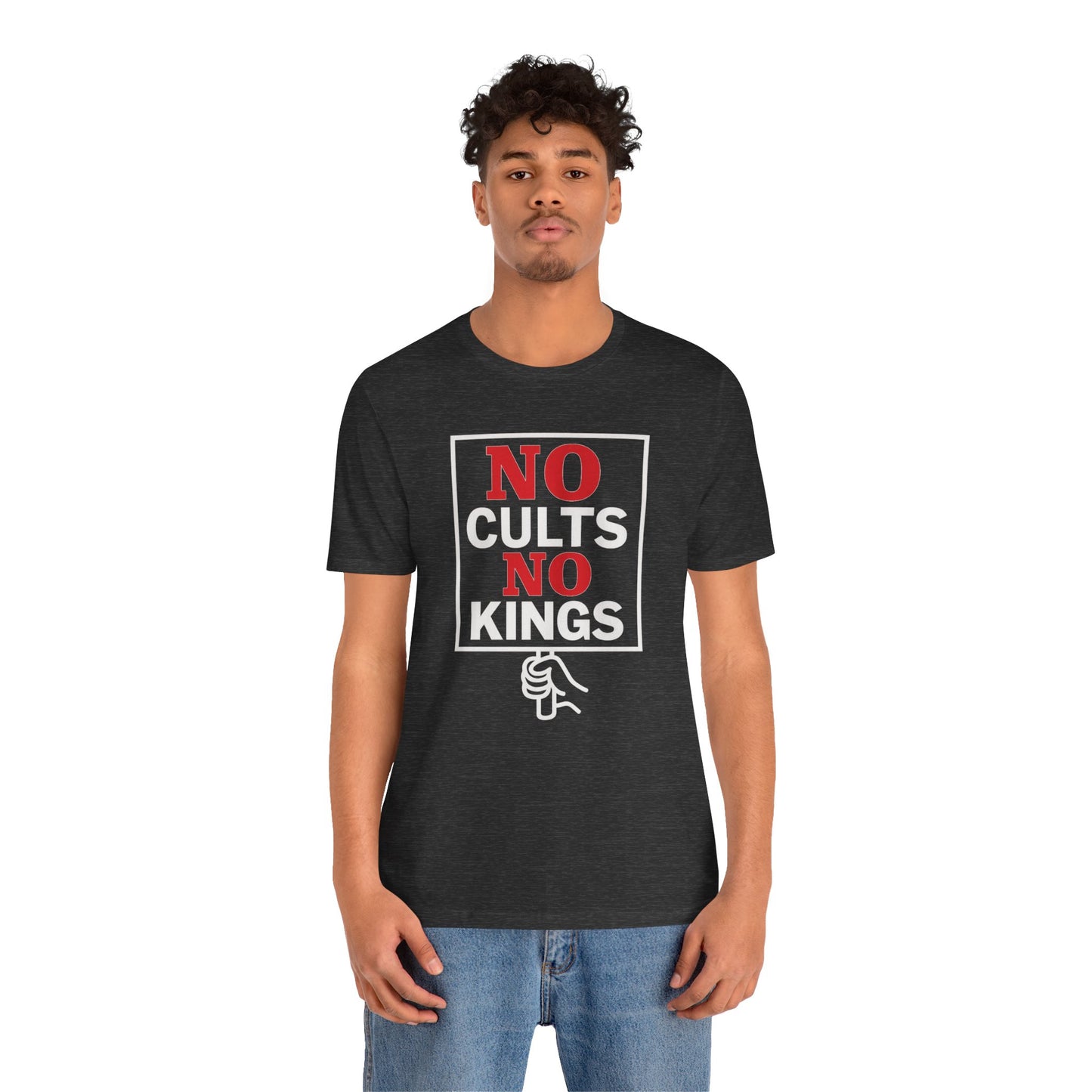 No Cults, No Kings – Unisex Protest Tee (Size XS-4XL)