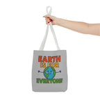 Earth Is For Everyone - Activist Tote Bag (Grey) | Civic Goods