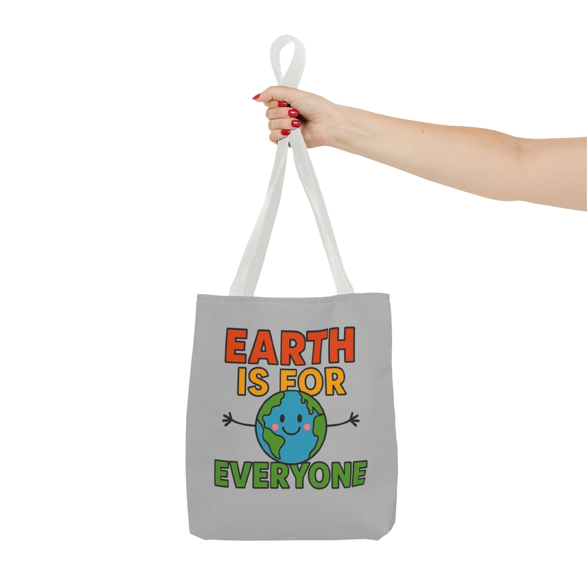 Earth Is For Everyone - Activist Tote Bag (Grey) | Civic Goods