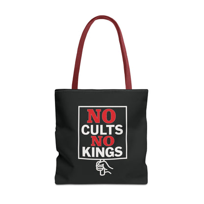 No Cults, No Kings – Activist Tote Bag - Black