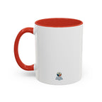 Planet Over Profits mug — 11oz — Red -  accent — angled left side
