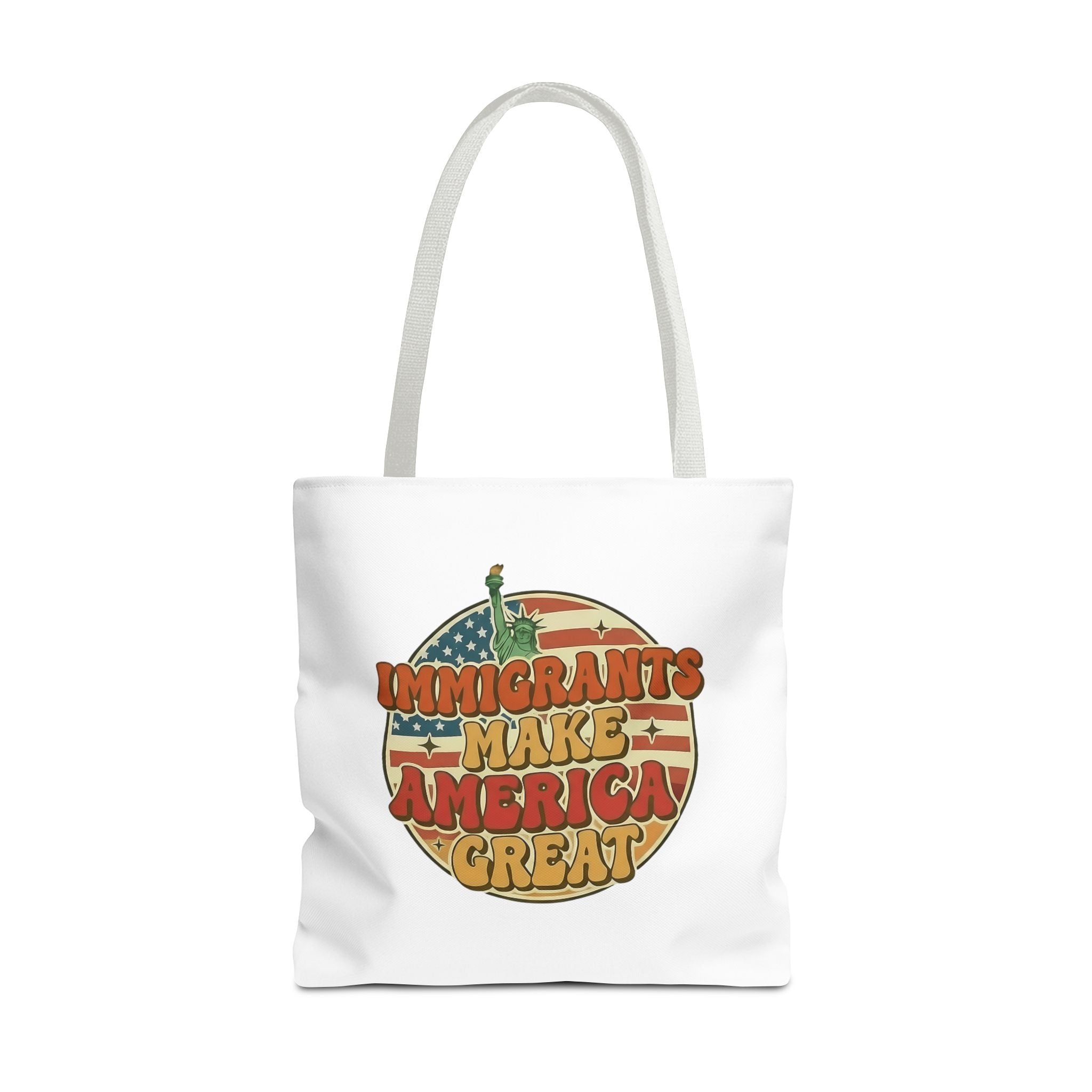 Immigrants Make America Great - Activist Tote Bag (White) | Civic Goods