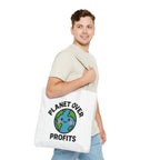 Planet Over Profits Design - Activist Tote Bag (Unisex) | Civic Goods