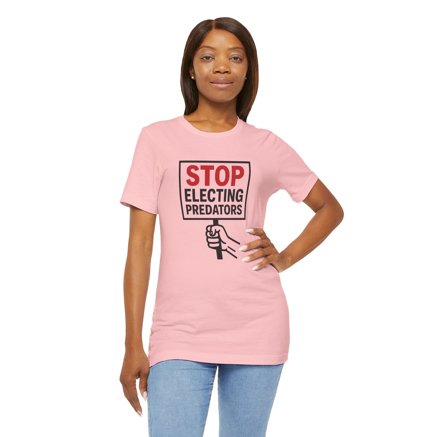 Stop Electing Predators – Unisex Protest Tee (Size XS-4XL)