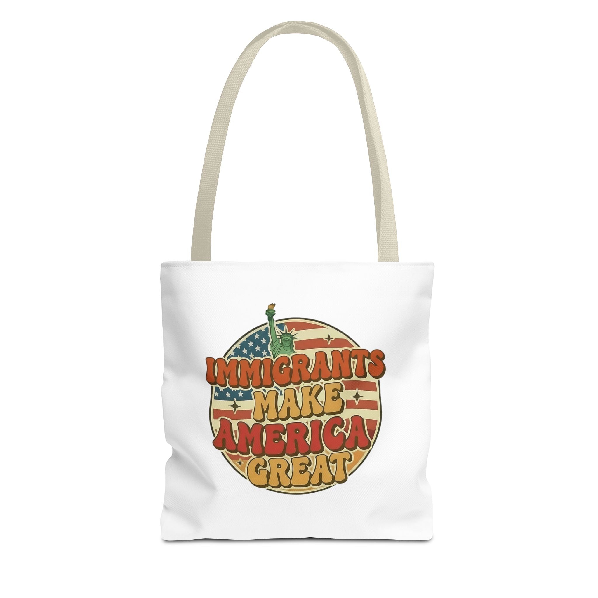 Immigrants Make America Great - Activist Tote Bag (White) | Civic Goods
