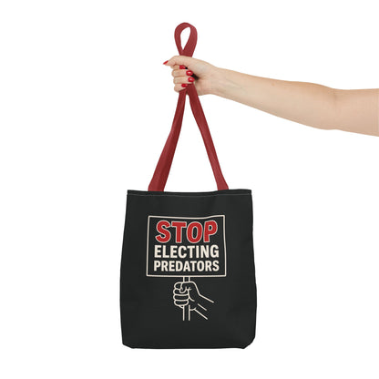 Stop Electing Predators – Activist Tote Bag - Black