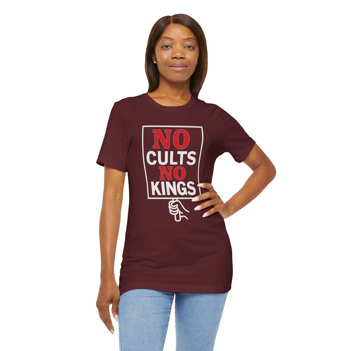 No Cults, No Kings – Unisex Protest Tee (Size XS-4XL)
