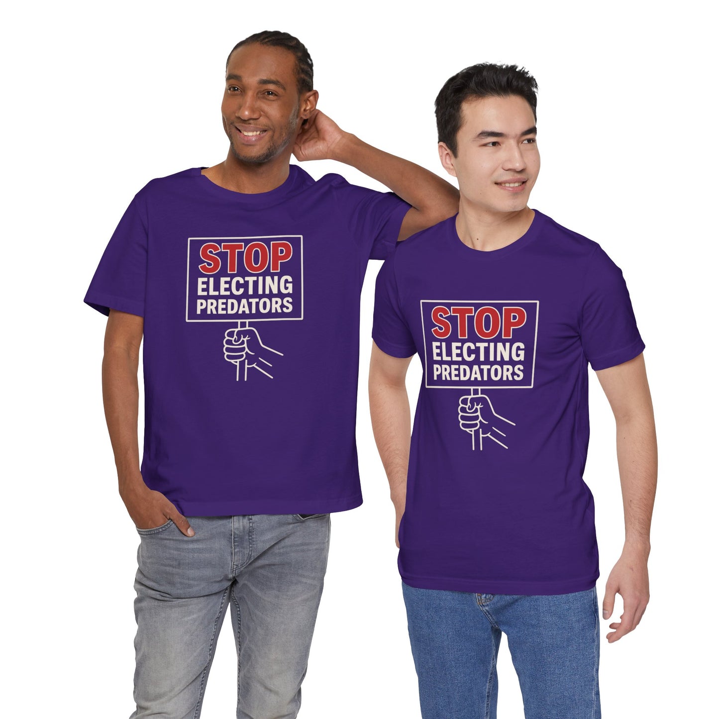 Stop Electing Predators – Unisex Protest Tee (Size XS-4XL)