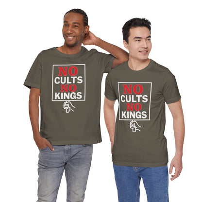 No Cults, No Kings – Unisex Protest Tee (Size XS-4XL)