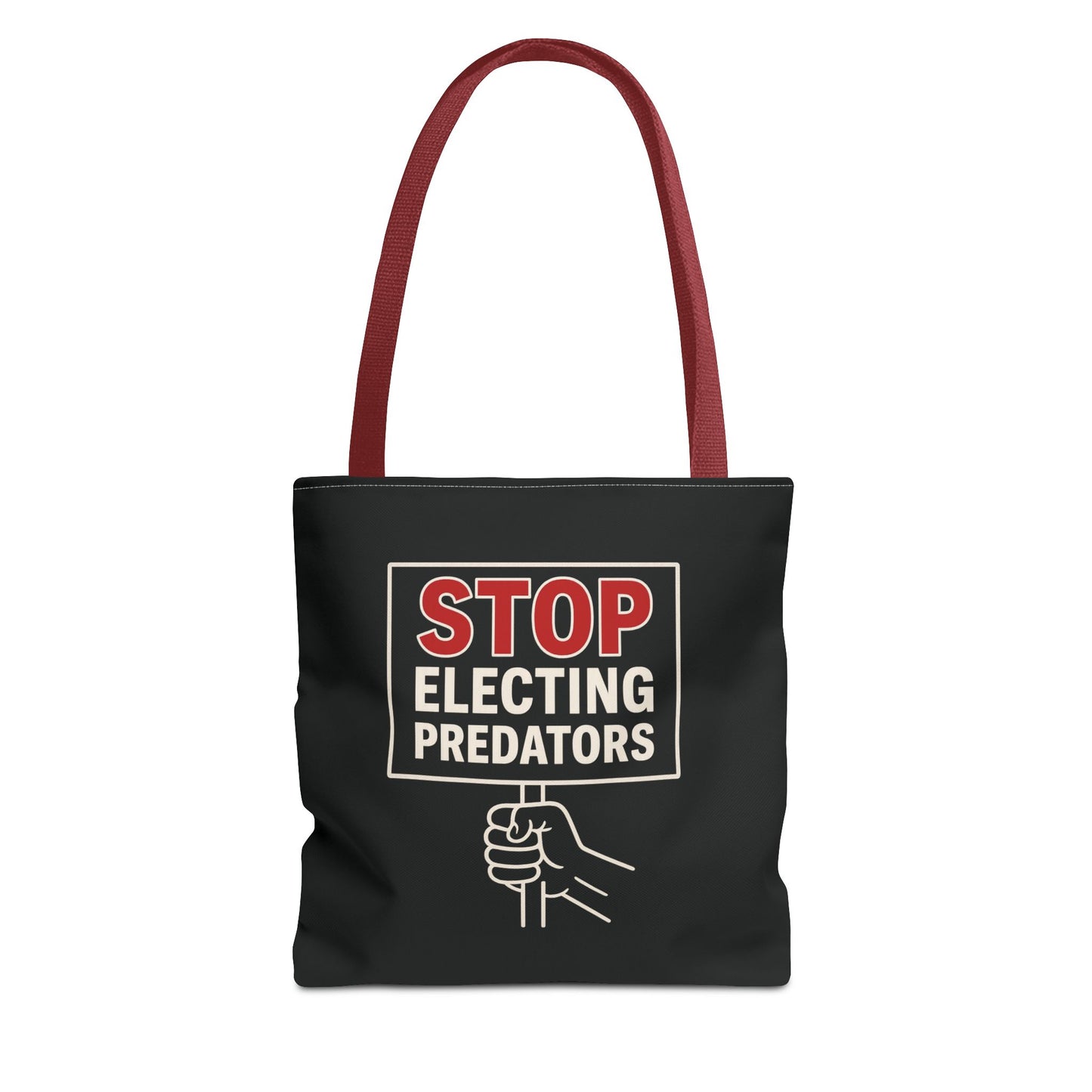 Stop Electing Predators – Activist Tote Bag - Black