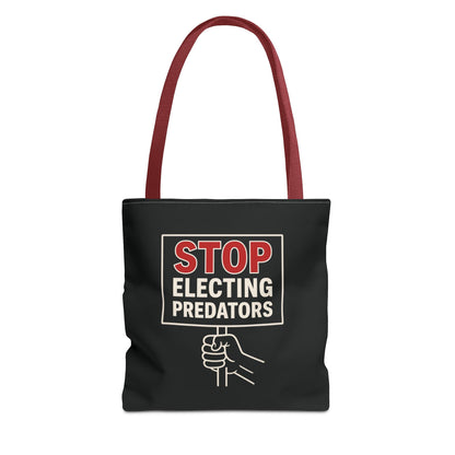 Stop Electing Predators – Activist Tote Bag - Black