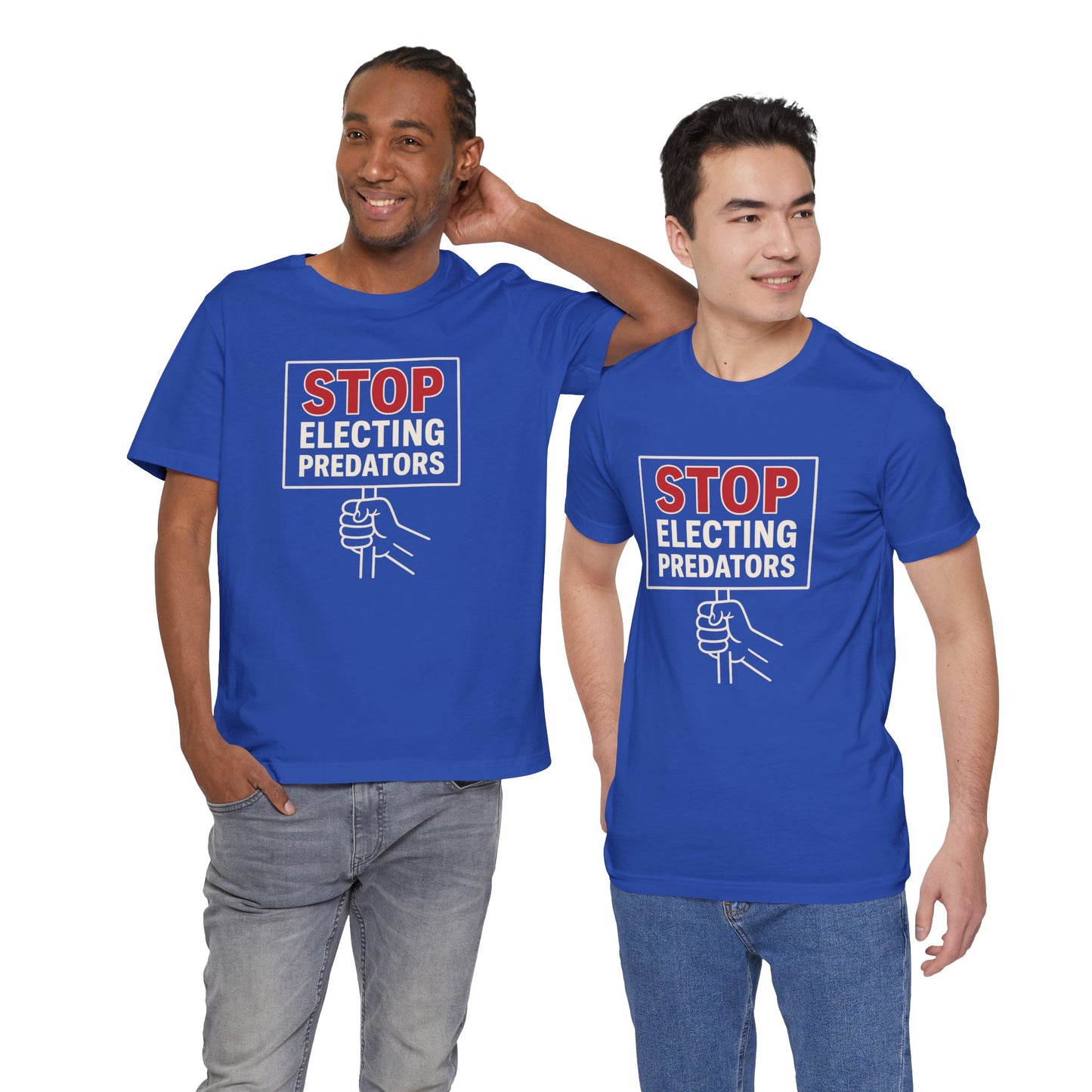 Stop Electing Predators – Unisex Protest Tee (Size XS-4XL)