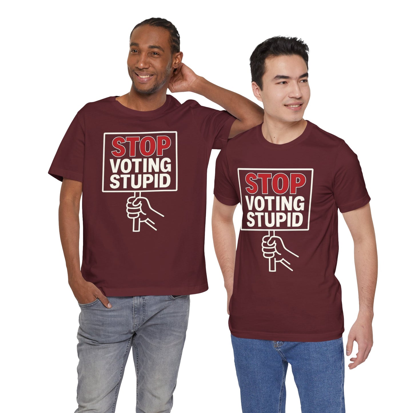 Stop Voting Stupid – Unisex Protest Tee (Size XS-4XL)