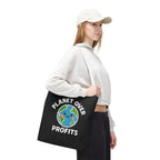 Planet Over Profits Design - Activist Tote Bag (Black) | Civic Goods