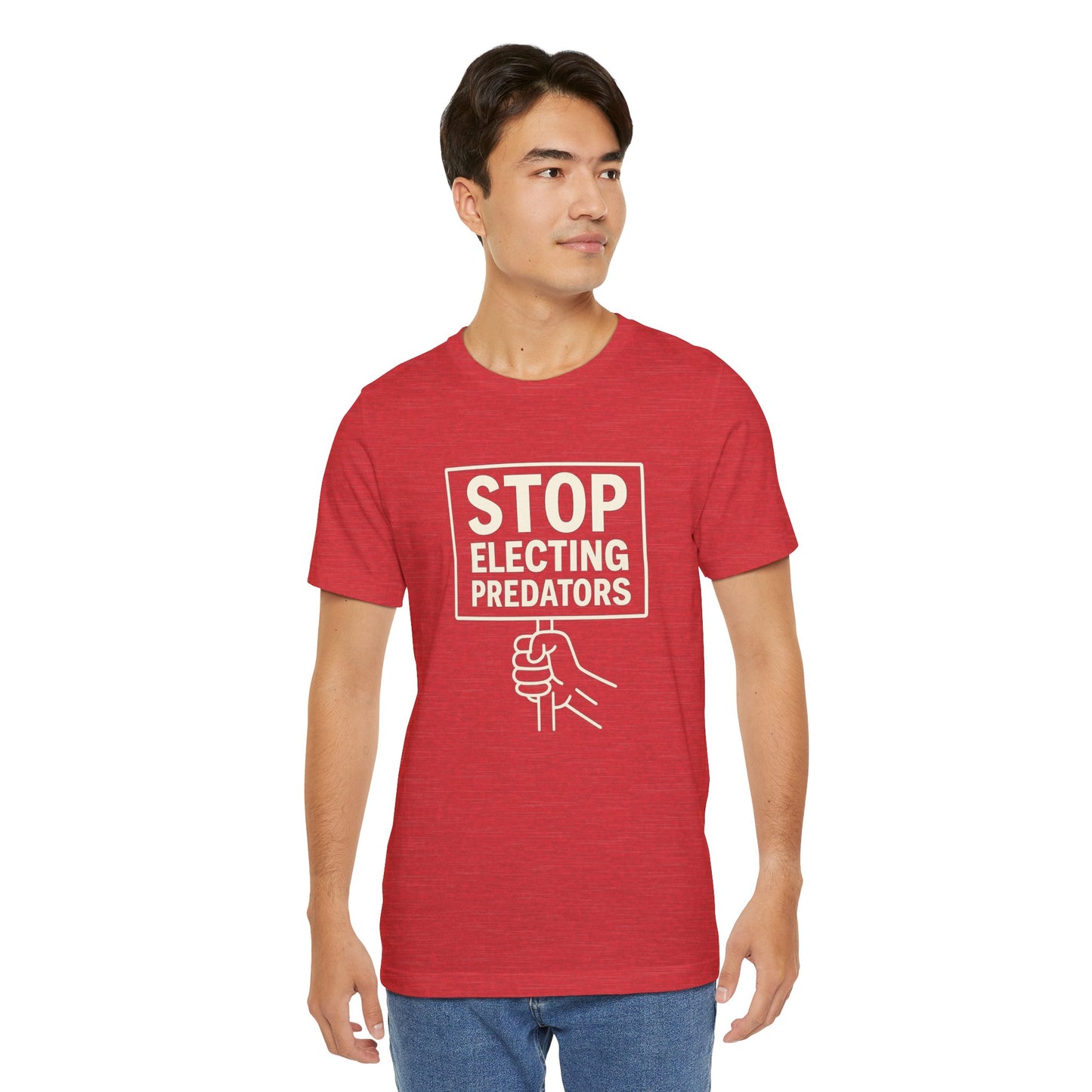Stop Electing Predators – Unisex Protest Tee (Size XS-4XL)