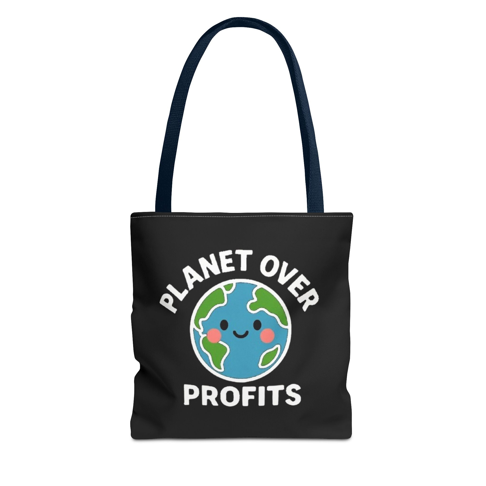 Planet Over Profits Design - Activist Tote Bag (Black) | Civic Goods