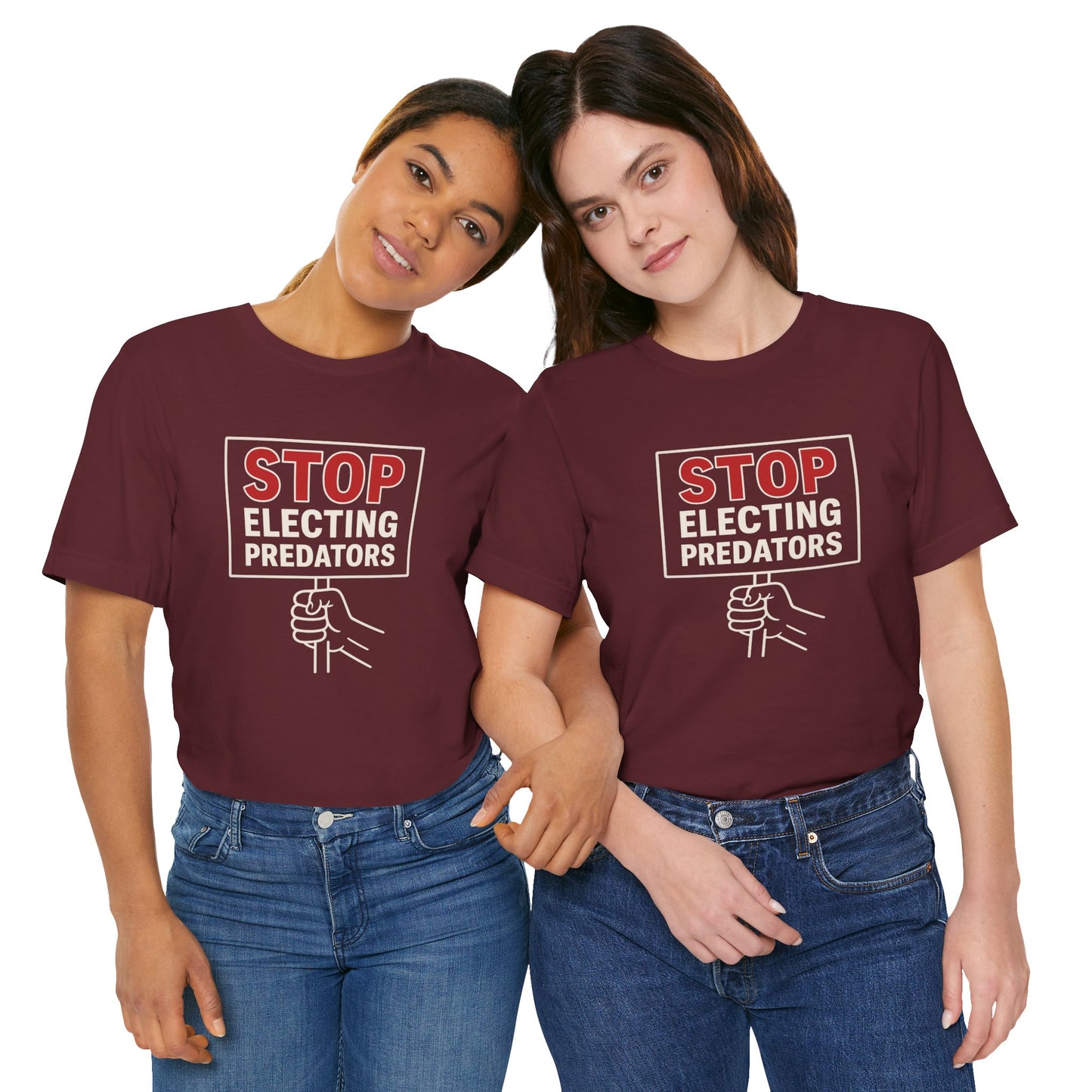 Stop Electing Predators – Unisex Protest Tee (Size XS-4XL)