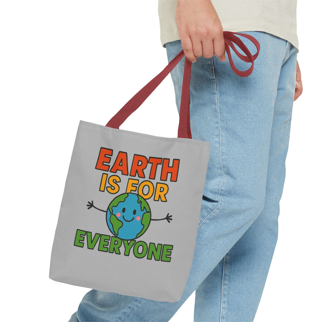Earth Is For Everyone - Activist Tote Bag (Grey) | Civic Goods
