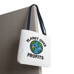 Planet Over Profits Design - Activist Tote Bag (Unisex) | Civic Goods