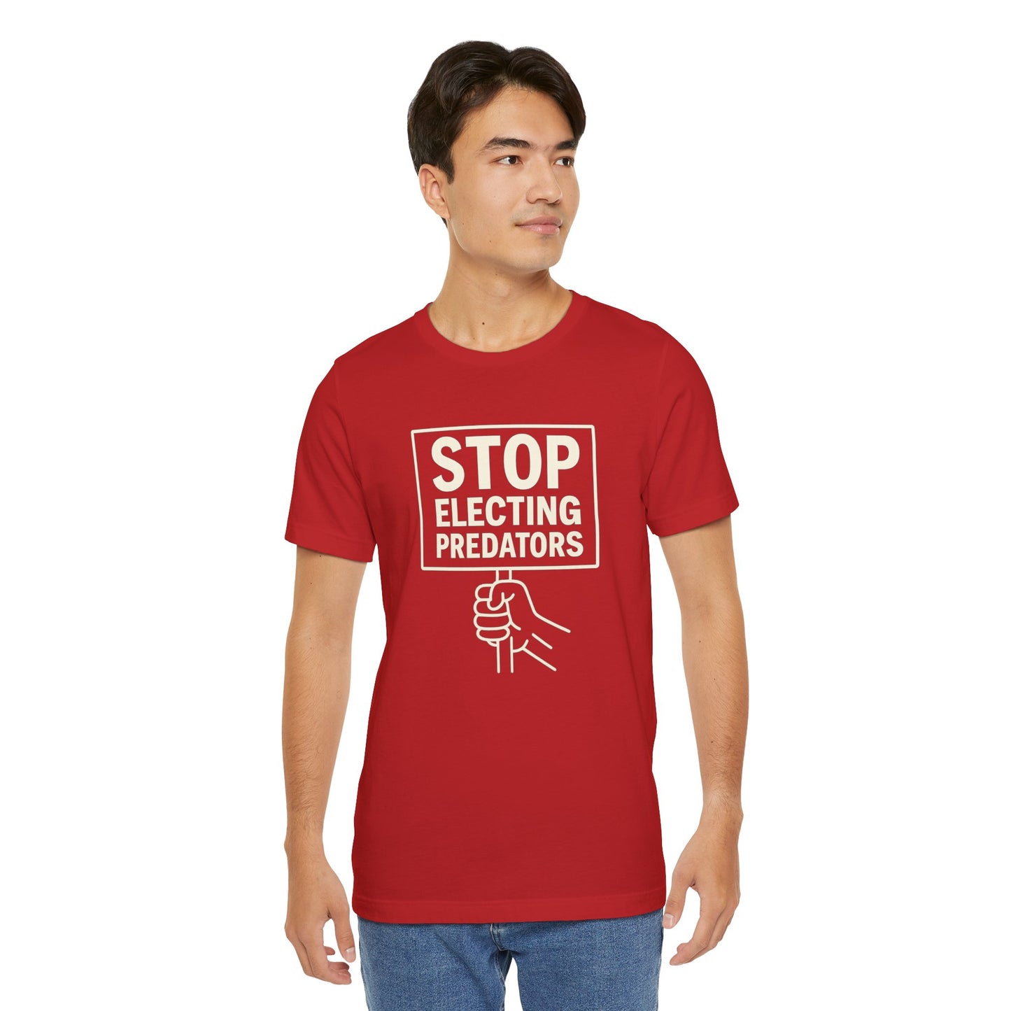 Stop Electing Predators – Unisex Protest Tee (Size XS-4XL)