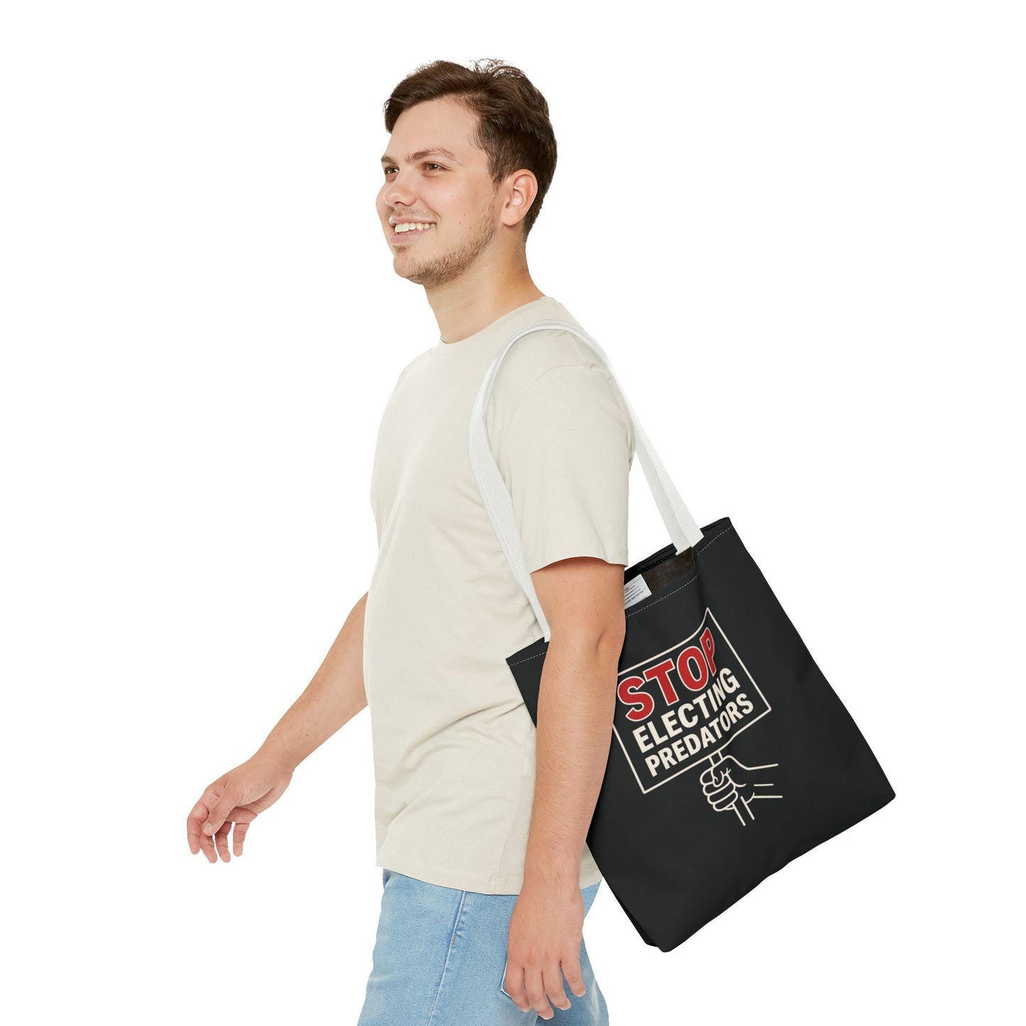 Stop Electing Predators – Activist Tote Bag - Black
