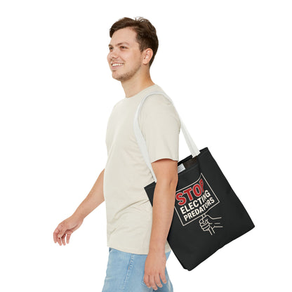 Stop Electing Predators – Activist Tote Bag - Black