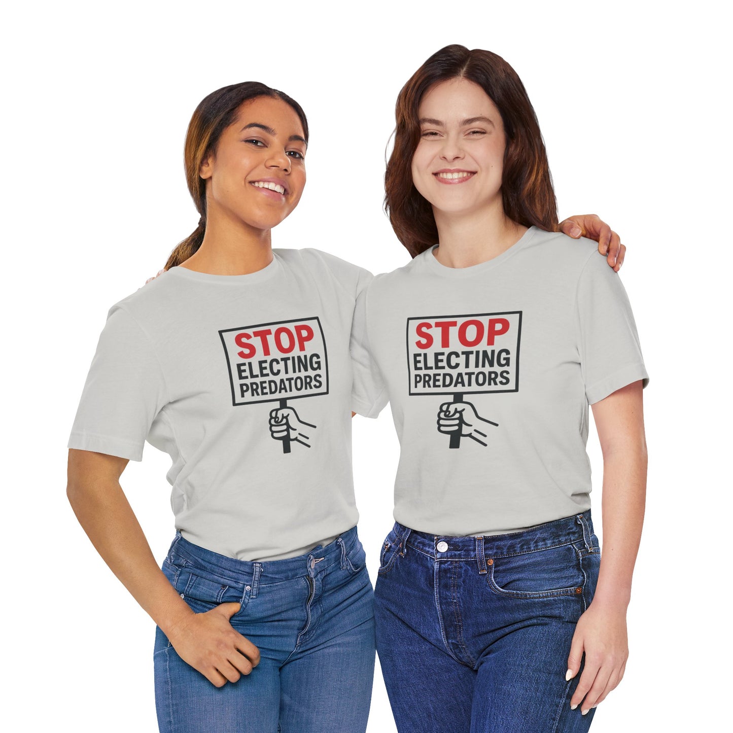 Stop Electing Predators – Unisex Protest Tee (Size XS-4XL)