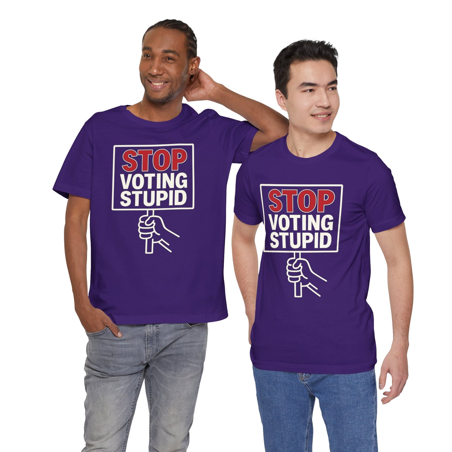 Stop Voting Stupid – Unisex Protest Tee (Size XS-4XL)