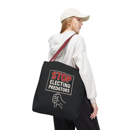 Stop Electing Predators – Activist Tote Bag - Black