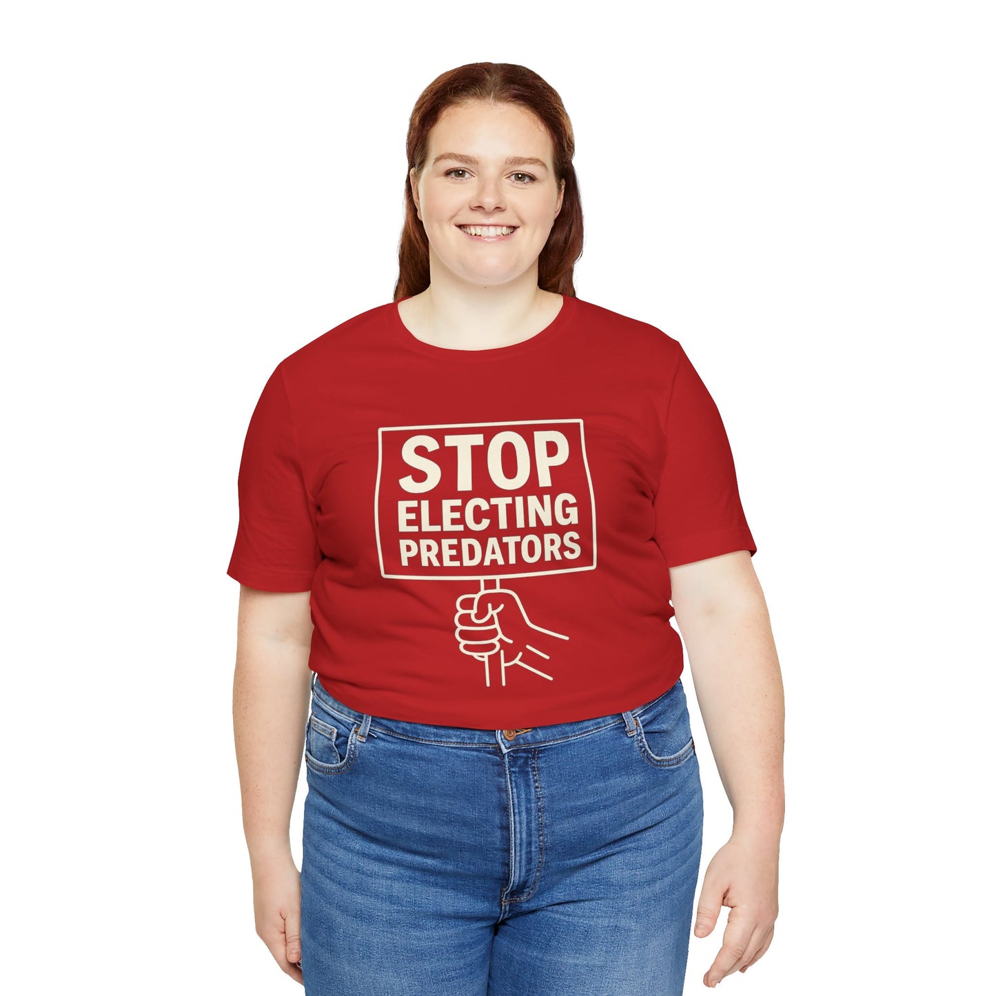 Stop Electing Predators – Unisex Protest Tee (Size XS-4XL)