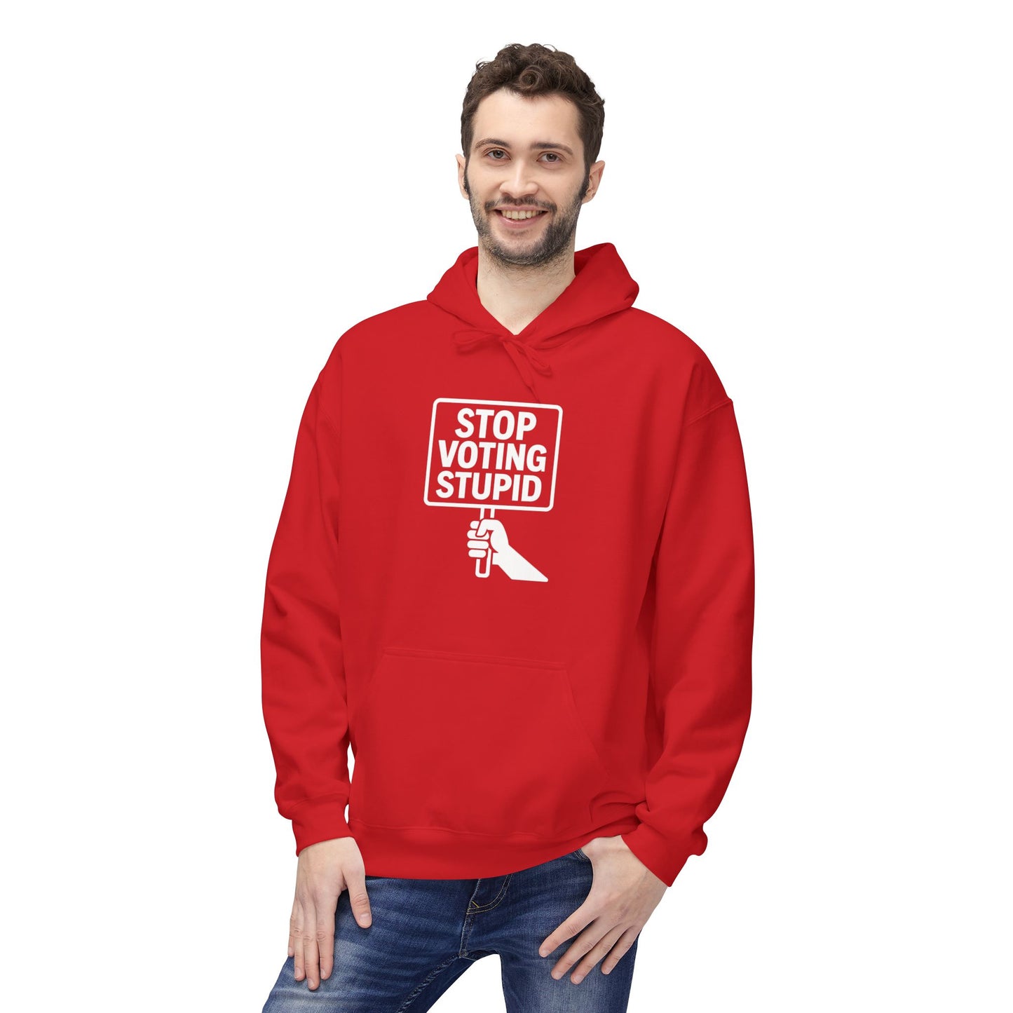Stop Voting Stupid – Unisex Protest Hoodie (Size S-5XL)
