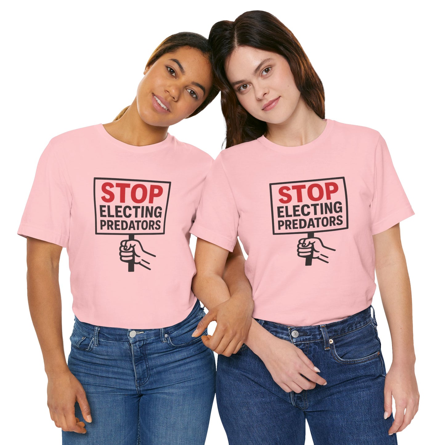 Stop Electing Predators – Unisex Protest Tee (Size XS-4XL)