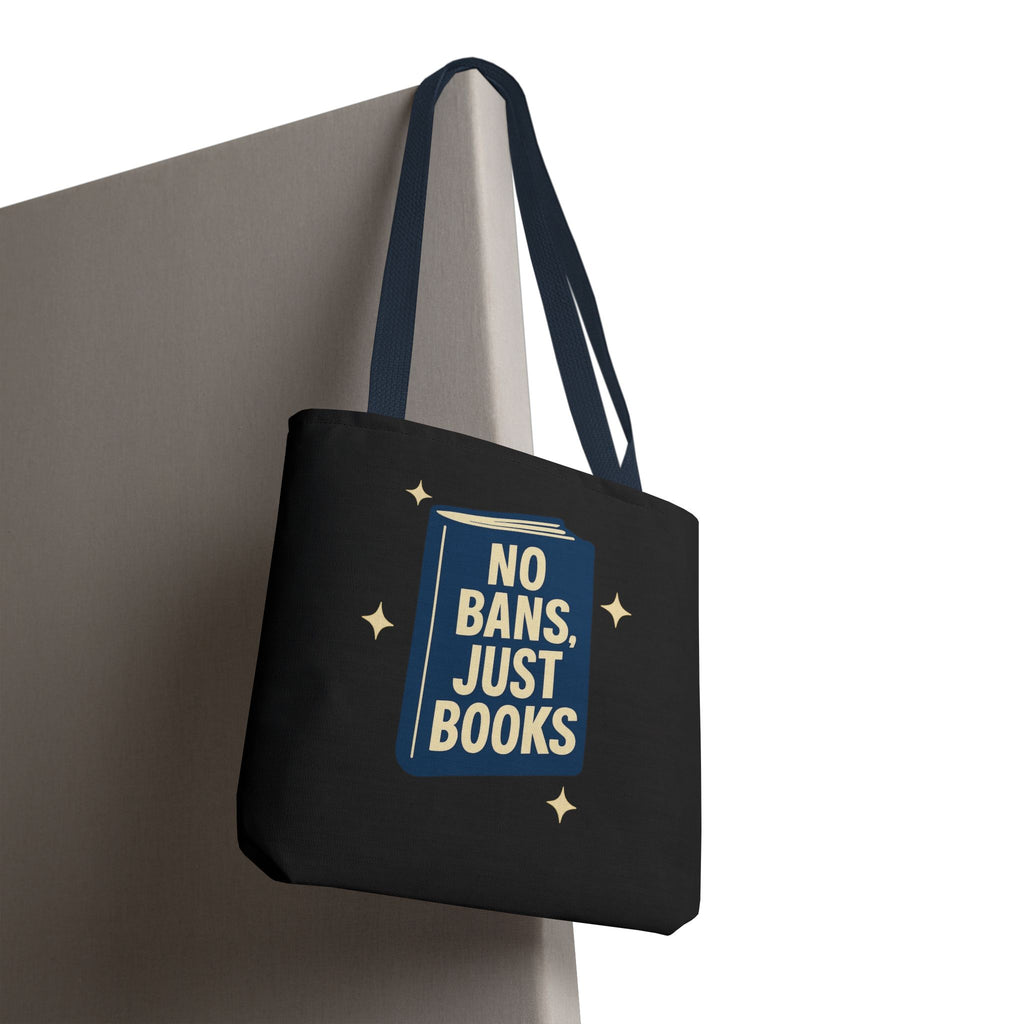 No Bans, Just Books - Activist Tote Bag (Black) | Civic Goods
