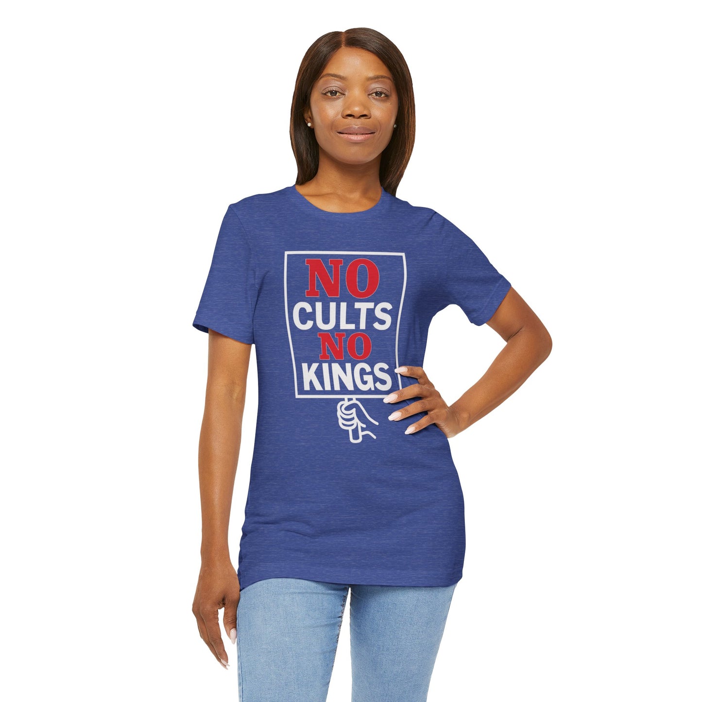 No Cults, No Kings – Unisex Protest Tee (Size XS-4XL)