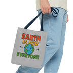 Earth Is For Everyone - Activist Tote Bag (Grey) | Civic Goods