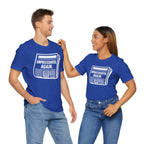 Unprecedented Again tee — True Royal - accent — angled Duo
