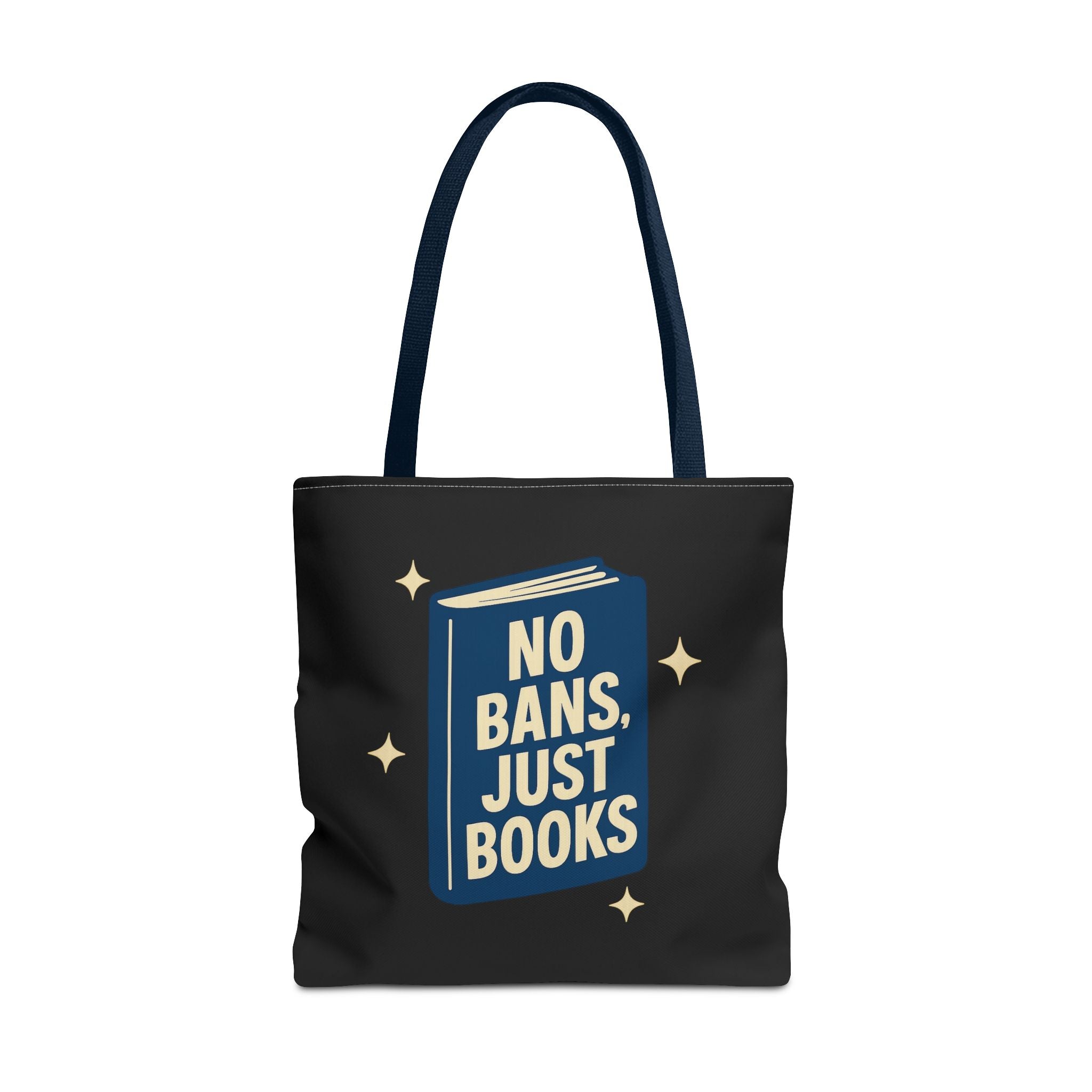 No Bans, Just Books - Activist Tote Bag (Black) | Civic Goods