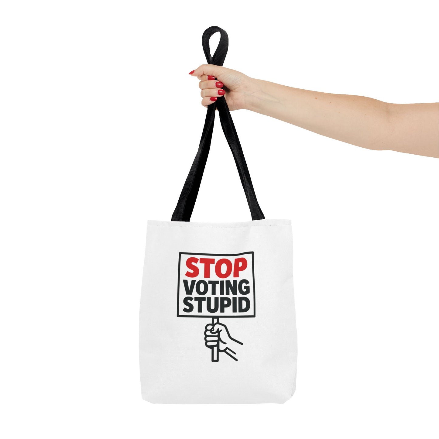 Stop Voting Stupid – Activist Tote Bag - White